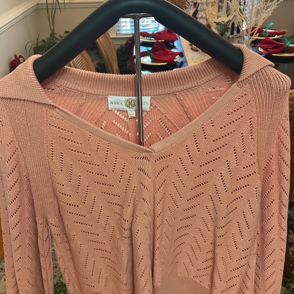 Women’s Anna Cate LS Sweater. Peach. Size Medium. NWT - Picture 2 of 8